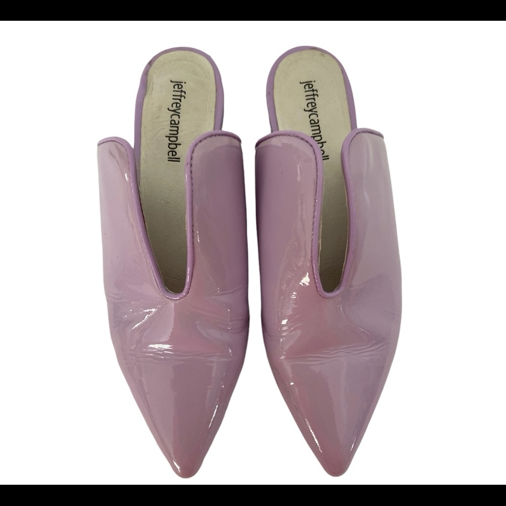 FREE PEOPLE JEFFREY CAMPBELL CLEOS LAVENDER MULE Sz. 7M. - Picture 3 of 11